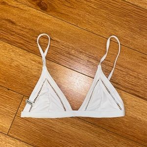 Rhythm White Bikini Top